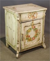 Paint Decorated Lift Top Cabinet