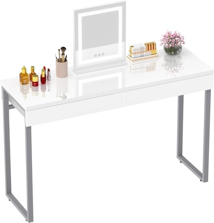 GreenForest Vanity Desk with 2 Drawers Glossy
