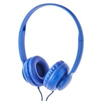 Onn. Wired on-Ear Headphones  Blue (New)
