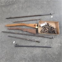 Collection of Vintage Rifle Parts -Stocks, Barrels