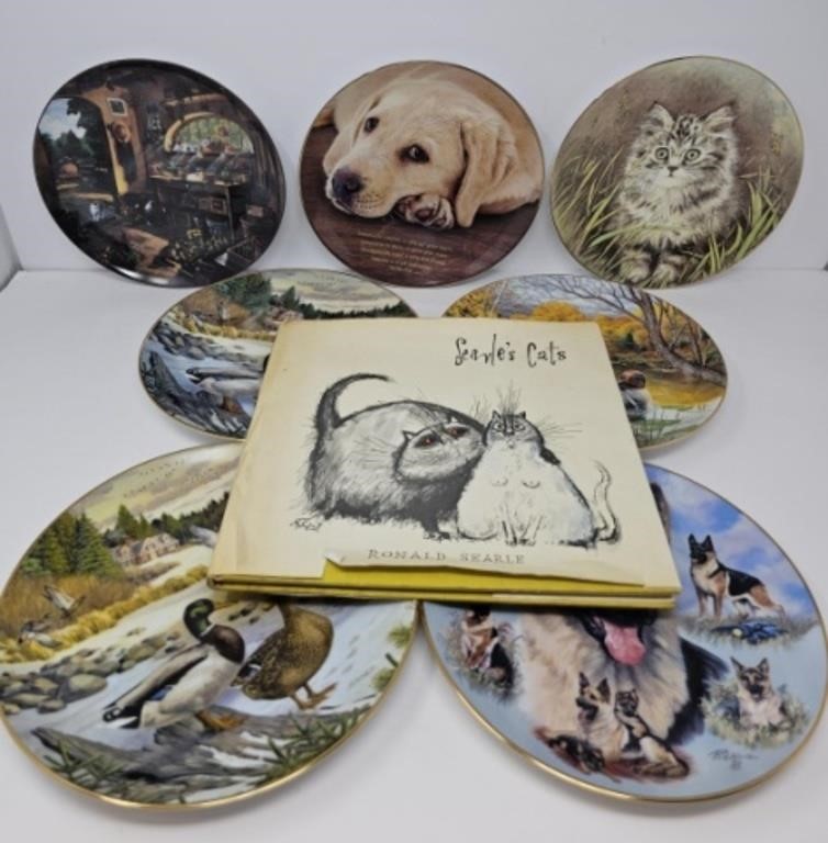 Animal Plate Collection and Cat Book