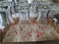 Flat of coors beer glasses