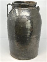 Tall Stoneware Crock with Mark