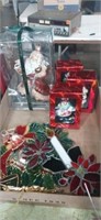 Lot with stain glass Christmas decorations and