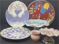Celebration Painted Platters, Dishes