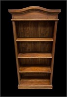 Rustic 4-Tier Wood Bookcase