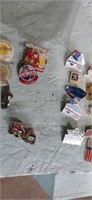 Lot with Olympic pins and advertising pins