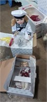 2 heritage collection porcelain dolls in box