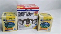 Motion security light with bulbs lot