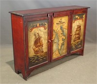 Decorative Painted Cabinet