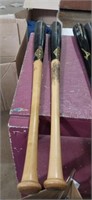 2- old hickery 33in  pro jc1 wooden bats