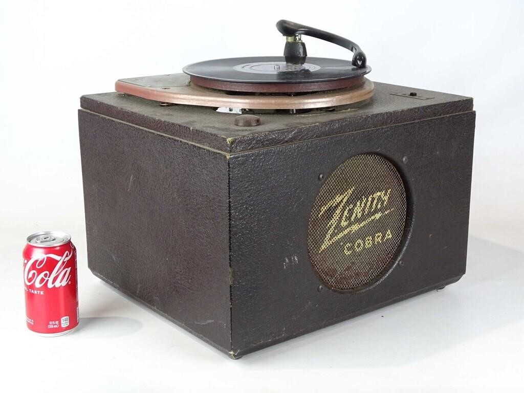 Vintage Zenith Demo Record Player