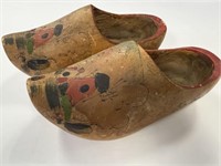 Vintage Wooden Dutch Clog Shoes