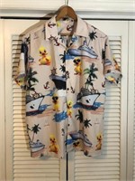 MEN'S RUBBER DUCKY PRINTED SHIRT LARGE