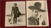 (2) Vintage John Wayne Photos