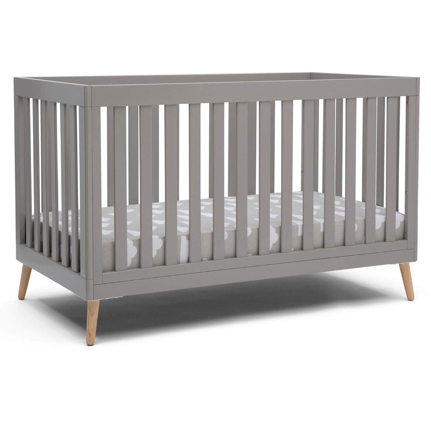 Delta Children Essex 4-in-1 Baby Crib  Grey