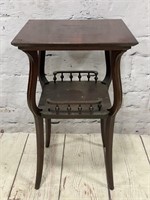 Antique Dark Wood Parlor Table