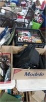 Lot with DVD movies, camera bags trinkets and