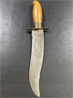 Bowie Style Knife w/ Wood Handle