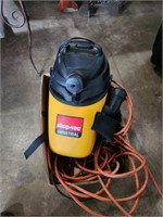 Shop vac backpack with extension cords