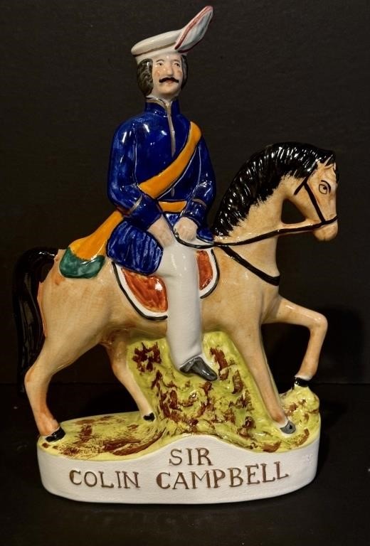 Staffordshire Sir Colin Campbell Portrait Figure