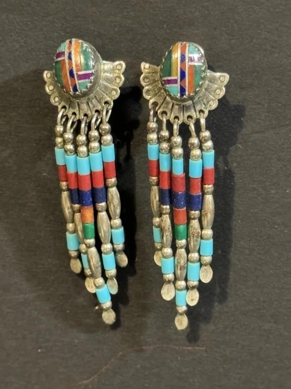 Navajo Silver/Turquoise earrings