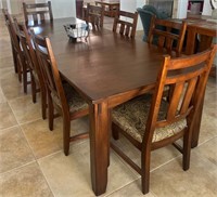 L - DINING TABLE W/ 8 CHAIRS (K2)