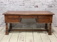 Vintage South Cone Leather Top Desk