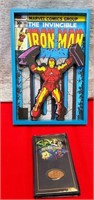 S1 - IRON MAN COMIC BOOC,AND COIN BOOK