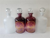 4 Apothecary jars 9 in