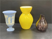 Vintage Wedgwood Blue Jasperware Vase & More
