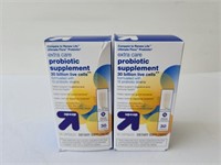 2 up and Up Probiotic Supplement 30 per