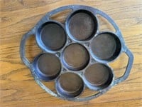Cast Iron Egg or Biscuit Pan