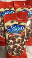 3 bags In date Blue Diamond Almonds Smokehouse