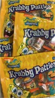 4 in date bags of Krabby Patties gummies.