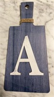 Decorative board / peel 11x5.5, letter A, new