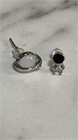 Super fun astronaut and moon earring set, new