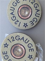 NEW Auto cup coasters 12 gauge set of 2 coasters