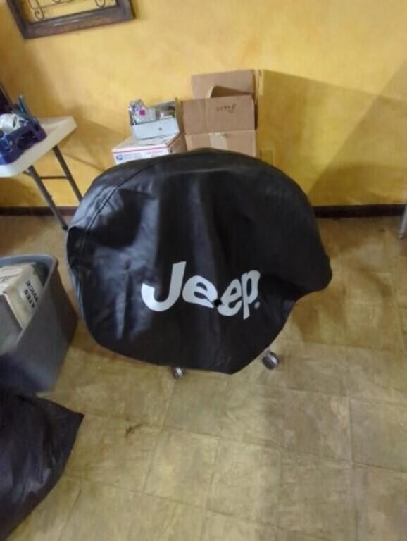 JEEP spare tire cover, small hole but looks new