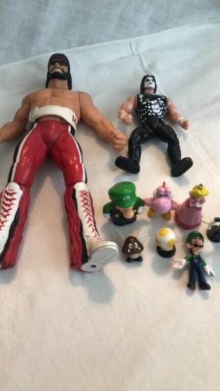 Mario and action figures lot
