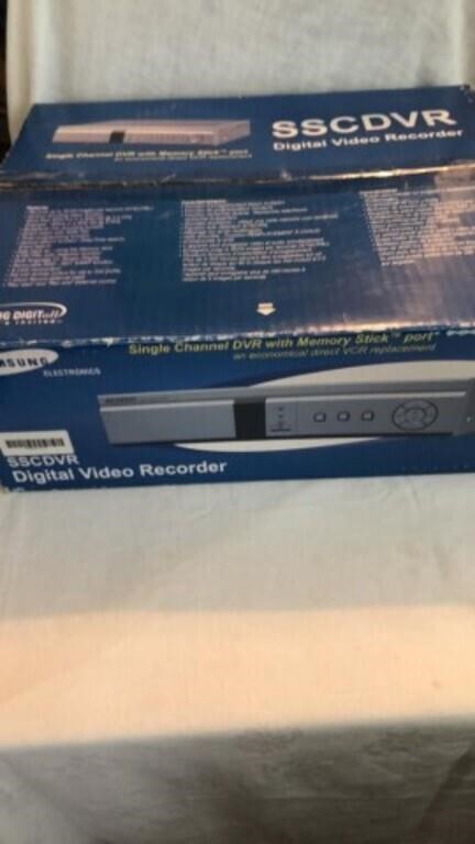Samsung digital video recorder in box with papers