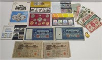 Vintage Collectible Money & Stamps