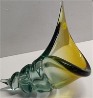 Murano Glass Conch Shell - 1960s