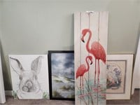 Rabbit, Flamingo, Crane and Nature Pictures