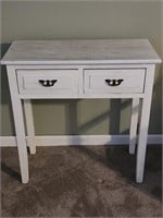 Small White End Table