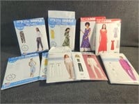 Clothing patterns and fabric swatches