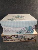 Decorative box's with craft supplies