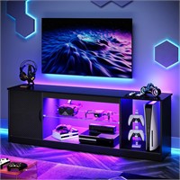 $150  Bestier LED TV Stand, 55/60/65 Inch, Black