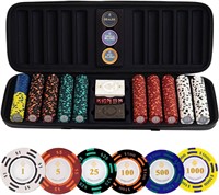 $126  ACES Black Series 500 Poker Chip Set - 14g