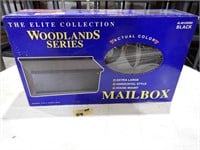 Woodland Series Black Mailbox